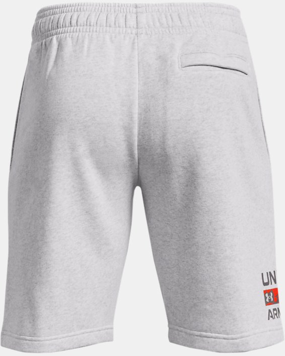Men's UA Rival Fleece Signature Shorts, Gray, pdpMainDesktop image number 6